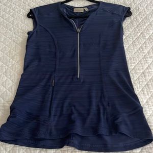 Athleta Navy 3/4 zip shirt. Size small.